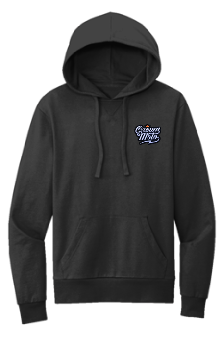Crown Moto Script Patch Organic Terry Hoodie