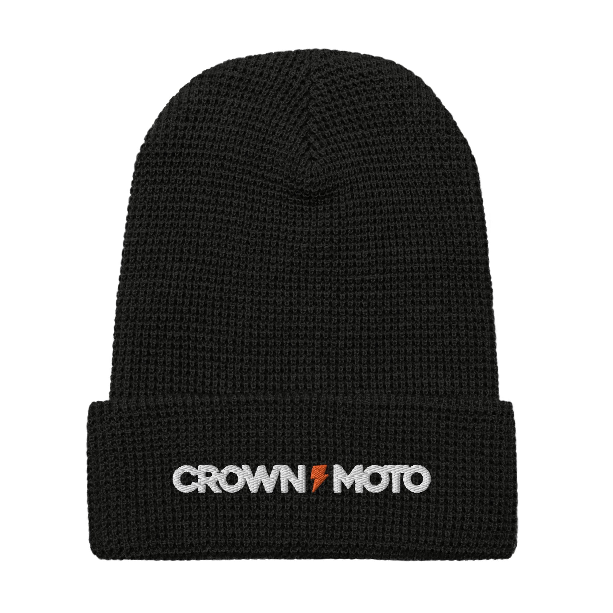 Crown Moto Waffle Beanie