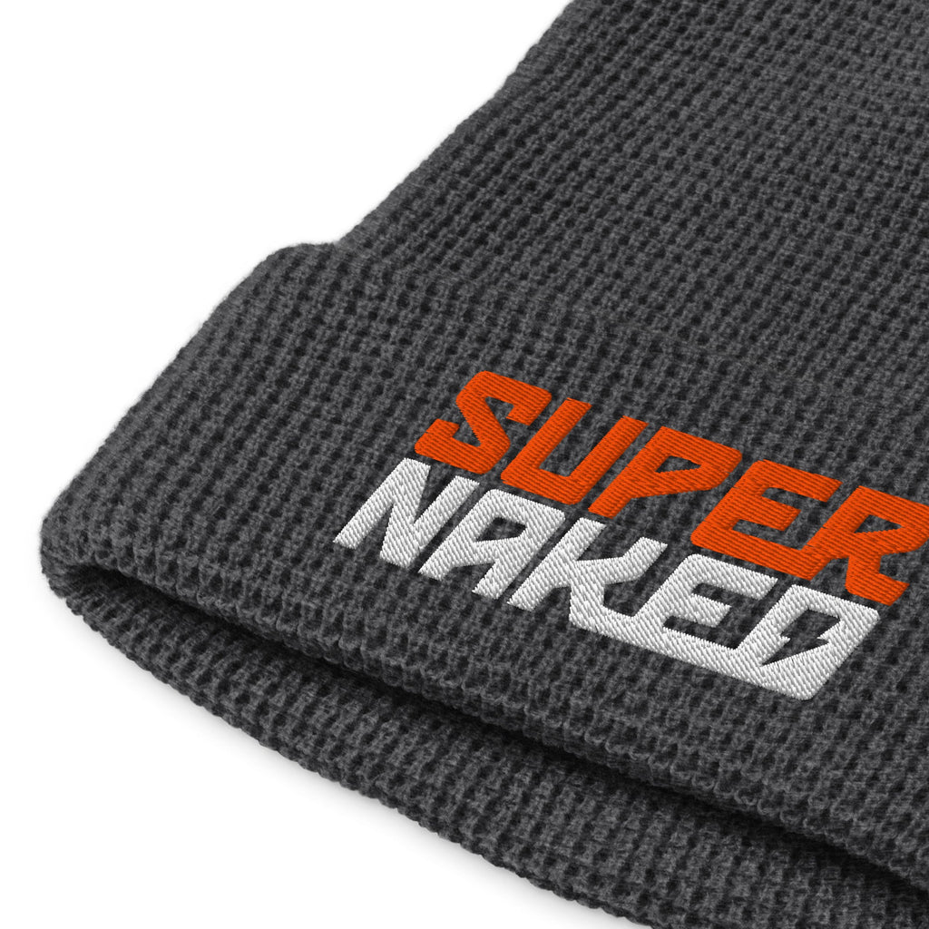 SUPERNAKED Stacked Knit Waffle Beanie