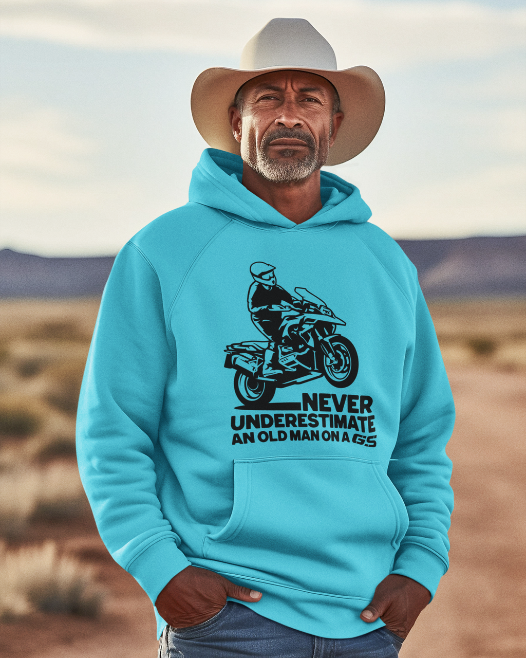 Never Underestimate an Old Man on a GS Hoodie (v1)