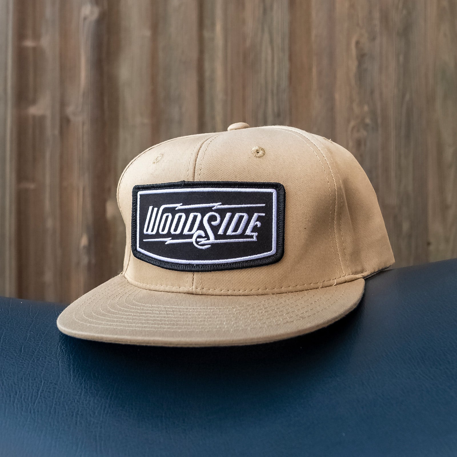 Woodside Brand Khaki Cotton Snapback Hat